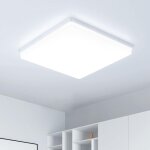 Plafonnier led ufo panel: 30cm 48w carr� lampes de plafond moderne 6500k, 4800lm luminaire plafonnier ...