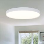 Plafonnier led ultra plat 28mm, platine led 17w int�gr�e, 4000k moderne plafonnier led ip44 imperm�able, ...