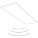 Plafonnier led ultraplat avec d�tecteur de mouvement - lampe de salle de bain led ip44, panneau de plafond ...