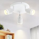 Plafonnier plafonnier moderne 3 ampoules : spots de plafond pivotants gu10 plafonnier lampe de cuisine ...