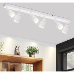 Plafonnier plafonnier moderne 6 ampoules : spots de plafond pivotants gu10 plafonnier spot lampe de cuisine ...