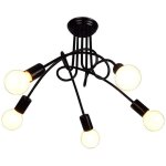 Plafonnier moderne e27 luminaire plafonnier cr�atif lampe de plafond m�tal pour salon chambre bar caf� ...