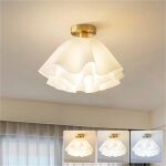 Plafonnier moderne en forme de fleur, lustre semi - encastr� avec ampoule, petite suspension led, 30 ...