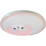 Plafonnier mooncat rose 34w led