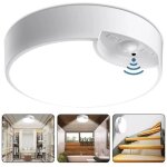 Plafonnier � piles, lumi�re led avec d�tecteur de mouvement, pour cuisine, chambre, salle de bain, couloir, ...