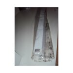 Plafonnier reglette fluo 1x58w (sans tube) blanc 1500mm avec ballast electronique hf 230v interieur ip20 ...