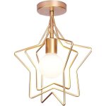 Plafonnier rtro industrielle en mtal, diy lustre fer dor boules 360rgble lampe suspension luminaire ...