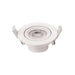 Optonica - plafonnier rond encastrable blanc led 7w cob éclairage 45w - blanc chaud 2700k Optonica - plafonnier rond encastrable blanc led 7w cob éclairage 45w - blanc chaud 2700k