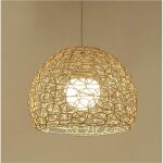 Plafonnier en rotin suspension sphérique tissée à la main plafonnier creux en rotin indonésien de style ... Plafonnier en rotin suspension sphérique tissée à la main plafonnier creux en rotin indonésien de style ...