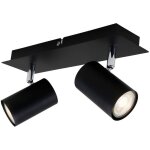 Briloner - plafonnier spot leuchten run, 40 w, ip20, noir, métal, incl. , 2x gu10, 29 x 8 x 12, 3 cm Briloner - plafonnier spot leuchten run, 40 w, ip20, noir, métal, incl. , 2x gu10, 29 x 8 x 12, 3 cm