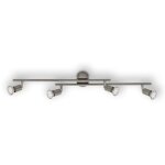 Plafonnier spot briloner leuchten simple, 3 w, 250 lm, ip20, nickel mat, métal, incl. , 4x gu10, 73 x ... Plafonnier spot briloner leuchten simple, 3 w, 250 lm, ip20, nickel mat, métal, incl. , 4x gu10, 73 x ...