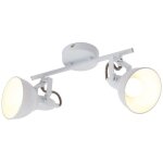 Briloner - plafonnier spot leuchten soft, 40 w, ip20, blanc, mtal, excl. 2x e14, 30, 4 x 18, 1 x 10 ...