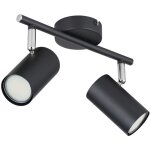 Plafonnier plafonnier spots orientable lampe de salon noir l 25 cm