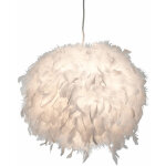 Plafonnier suspendu plumes de canard blanc salon salle  manger lampe boule dans un ensemble comprenant ...