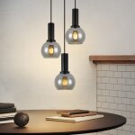 Plafonnier suspendu salon suspension verre - 3 flammes suspension vintage lampe de salle � manger suspendue ...