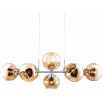 Lampe à suspension réglable en hauteur lampe de table à manger lampe à suspension 8 flammes lampe de ... Lampe à suspension réglable en hauteur lampe de table à manger lampe à suspension 8 flammes lampe de ...