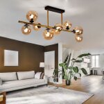 Etc - shop - plafonnier verre spot boule plafonniers salon boules de verre table � manger, led laiton ...