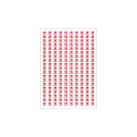 Planche a4 de 190 pictos en 10 x 10 mm d�clencheur d'alarme incendie pour plan d'�vacuation