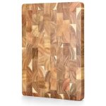 Planche � d�couper en bois d'acacia 34 x 24 x 2, 5 cm ? grain fin ? bloc de boucher �pais et durable ...