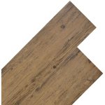 Planches de plancher pvc non auto - adh�sif 5, 26 m� marron noyer
