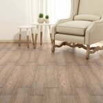 The living store planches de plancher pvc autoadhsif 5, 21 m 2 mm marron chne - parquet pvc - planchers ...