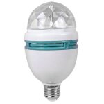 Ampoule led rgb rotative multicolore party bulb e27 connection coloured light 3w