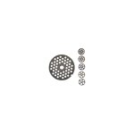 Plaques en acier au carbone pour hachoir à viande électrique - n°12 trou 8mm Plaques en acier au carbone pour hachoir à viande électrique - n°12 trou 8mm