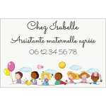 Plaque assistante maternelle agre personnalise - plaque rue nounou pour boite aux lettres format 12 ...