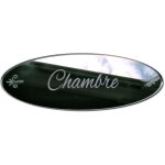 Plaque chambre adh�sive miroir. plaque de porte style shabby