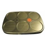Lot de 6 plaques � cr�pes pour cr�pi�re ? compatibles tefal ts - 01070180 ? dimensions optimis�es pour ...