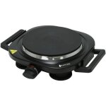 Plaque de cuisson 1 feu - noir - 1500w - blackpear bhp003