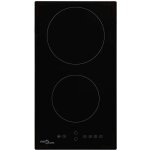 Vidaxl ? plaque vitroc�ramique 2 foyers 3000 w ? commande tactile ? dimensions 288x520 mm ? verre r�sistant ...