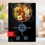 Klarstein - plaque de cuisson gaz 2 feux, table de cuisson � gaz 2 br�leurs, plaque gaz 4000w, piano ...