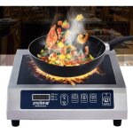 Plaque de cuisson  induction lectrique avec protection contre la surchauffe et dtection automatique ...