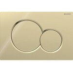 Plaque de d�clenchement geberit sigma01 pour rin�age double touche: laiton sp�cial galvanis�