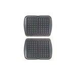 Plaques gauffres (x2) pour gaufrier lagrange