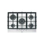 Plaque gaz gt755hix, 5 feux, 70 cm , 1 triple couronne