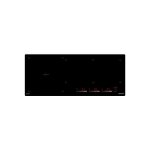 Airlux - table de cuisson induction 90cm 3 feux 7400w noir atif930bk