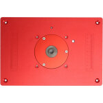 Plaque d'insertion en alliage d'aluminium pour table de d�fonceuse, pr�cision �lev�e, montage sur plateau ...