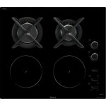 Sauter spi9602bm - table de cuisson mixte induction / gaz - 2 foyers induction (18 cm, 2, 8 kw, 13 niveaux, ...