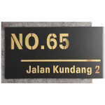Plaque de num�ro de porte avec num�ro et nom de maison chiffres et lettres personnalisables 200 x 330 ...