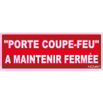 Plaque porte coupe feu  maintenir ferme rigide 330 x 120mm novap 4140520