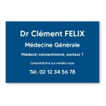 Plaque professionnelle personnalise en pvc pour mdecin - 1  5 lignes de texte - format 30 x 20 cm