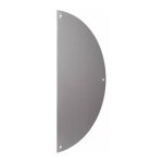 Plaque de propret 1 / 2 lune aluminium argent