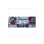 Plaque de signalisation pour porte v�los arri�re mottez