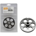 Plaque de tirage en acier pour hachoir � viande n. 22 avec trous de 20 mm