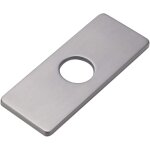 Plaque de trou d'�vier de cuisine pour robinet de salle de bain, lavabo, rosace de robinet en nickel ...