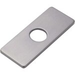 Plaque de trou d'�vier de cuisine pour robinet de salle de bain, lavabo, rosace de robinet en nickel ...