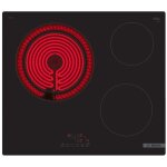 Bosch - table de cuisson vitroc�ramique 60cm 3 feux 5700w noir pkk611bb8e