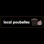 Plaque de porte local poubelles - classique argent 170x45mm - 4320809